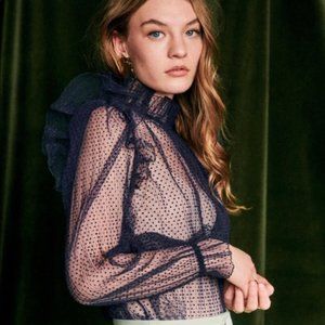 Sezane | Tilda Blouse | Color: Blue | Size: M